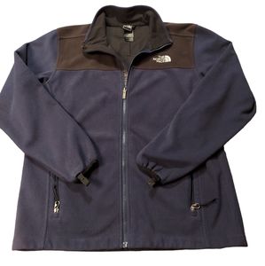 Northface Mens Full Zip Jacket Navy/black Gently Worn Size M
